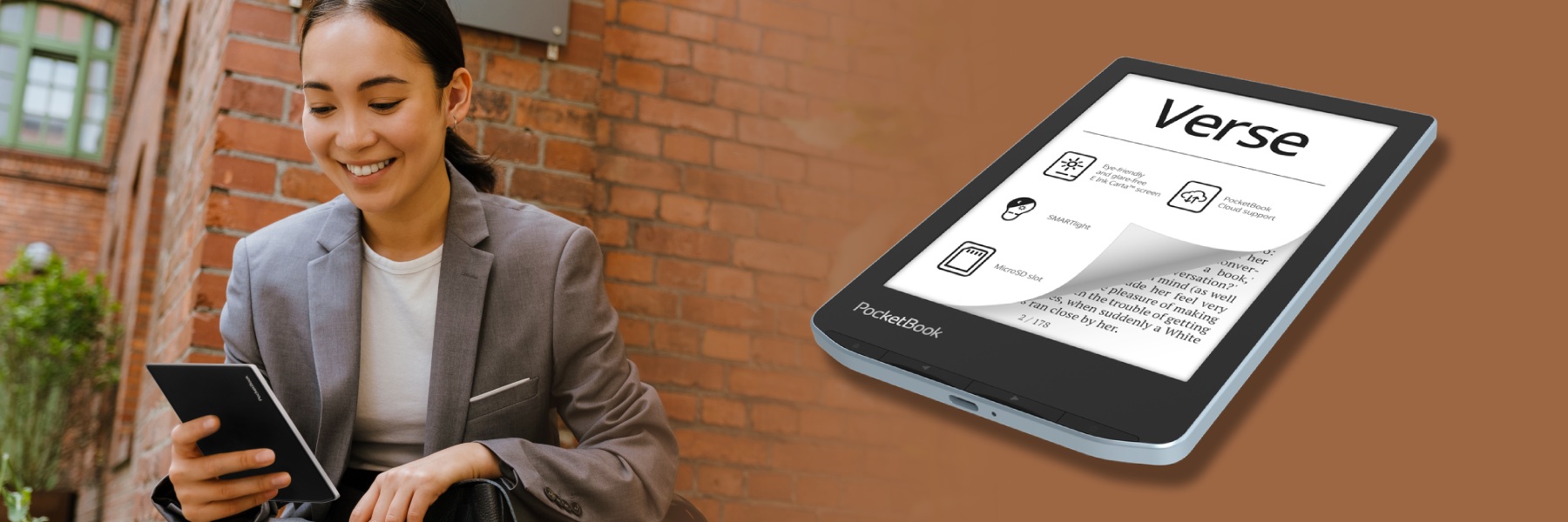 „PocketBook Verse“: naujos kartos lengvumas ir skaitymo paprastumas